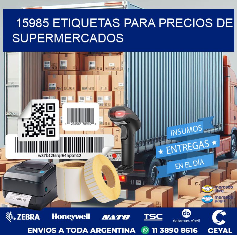 15985 ETIQUETAS PARA PRECIOS DE SUPERMERCADOS