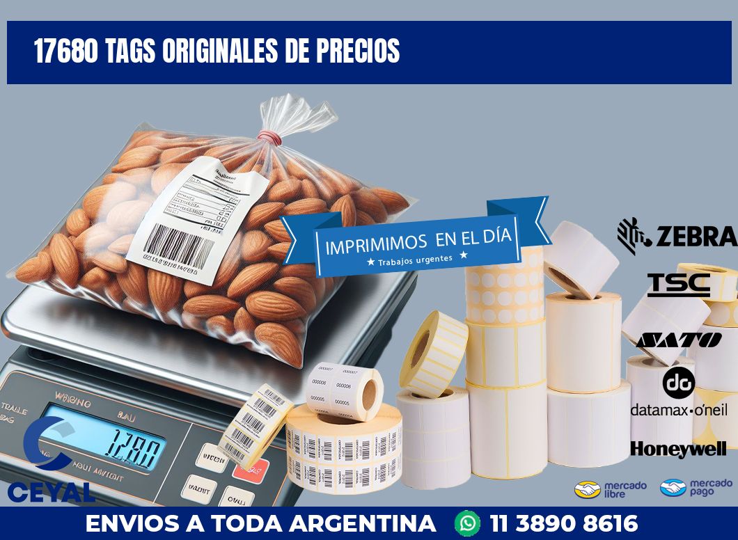 17680 TAGS ORIGINALES DE PRECIOS