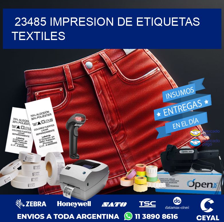 23485 IMPRESION DE ETIQUETAS TEXTILES