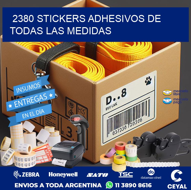 2380 STICKERS ADHESIVOS DE TODAS LAS MEDIDAS