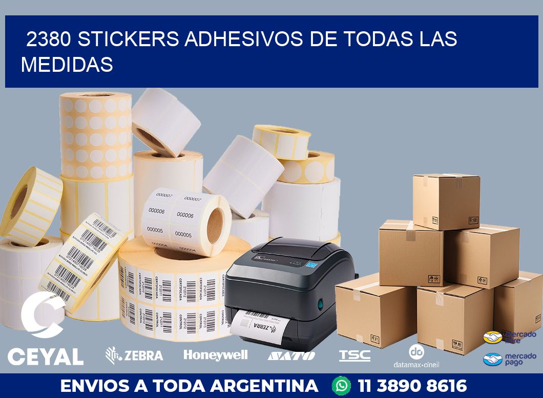 2380 STICKERS ADHESIVOS DE TODAS LAS MEDIDAS