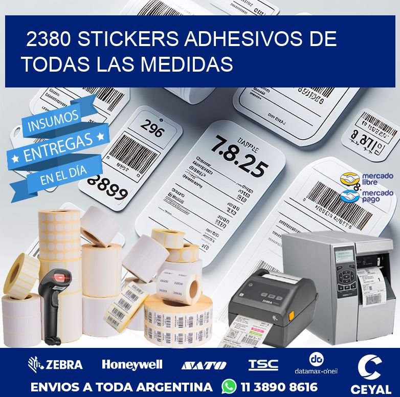 2380 STICKERS ADHESIVOS DE TODAS LAS MEDIDAS