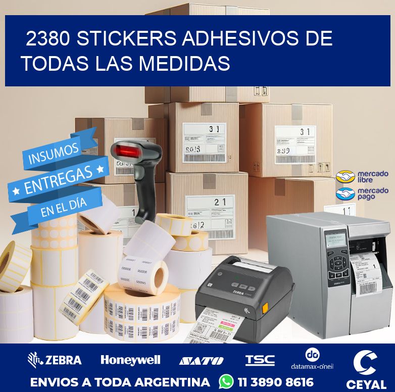 2380 STICKERS ADHESIVOS DE TODAS LAS MEDIDAS