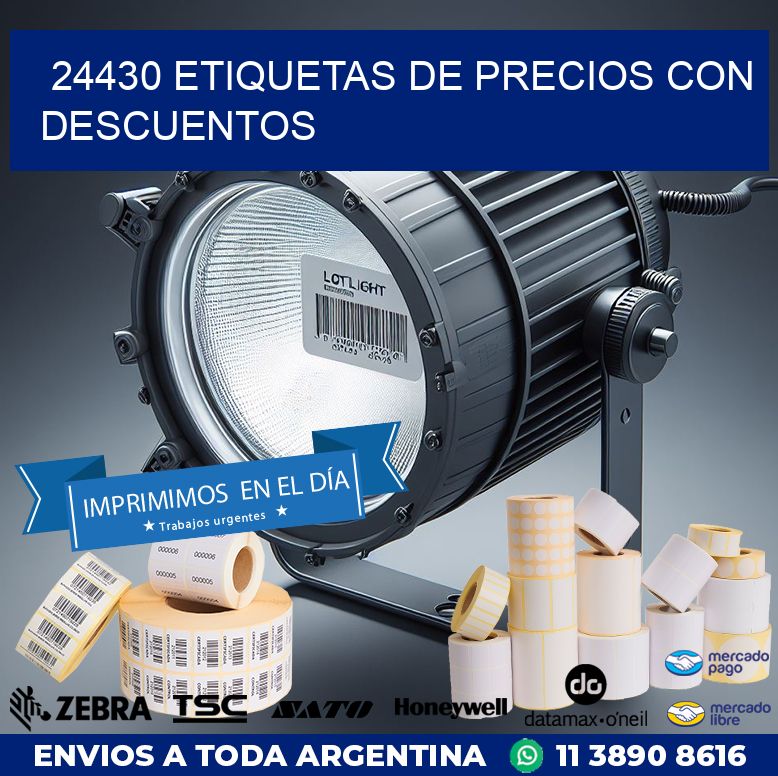 24430 ETIQUETAS DE PRECIOS CON DESCUENTOS