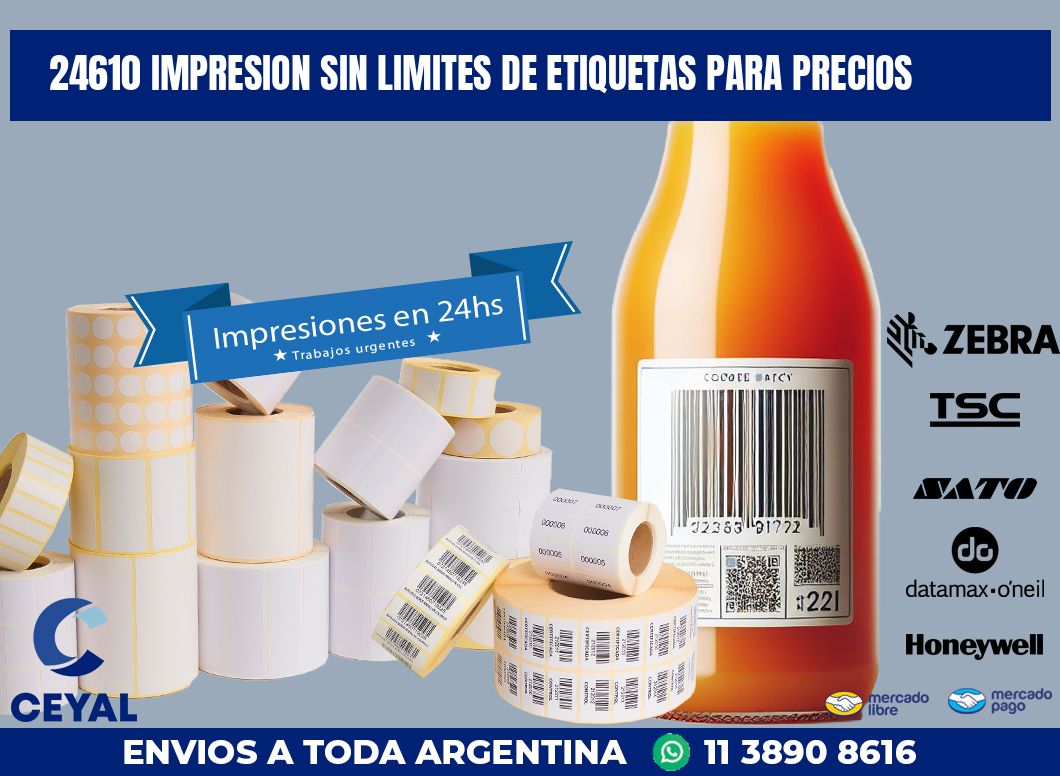 24610 IMPRESION SIN LIMITES DE ETIQUETAS PARA PRECIOS