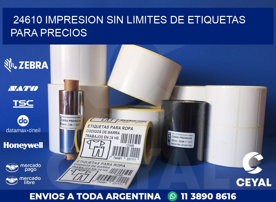 24610 IMPRESION SIN LIMITES DE ETIQUETAS PARA PRECIOS