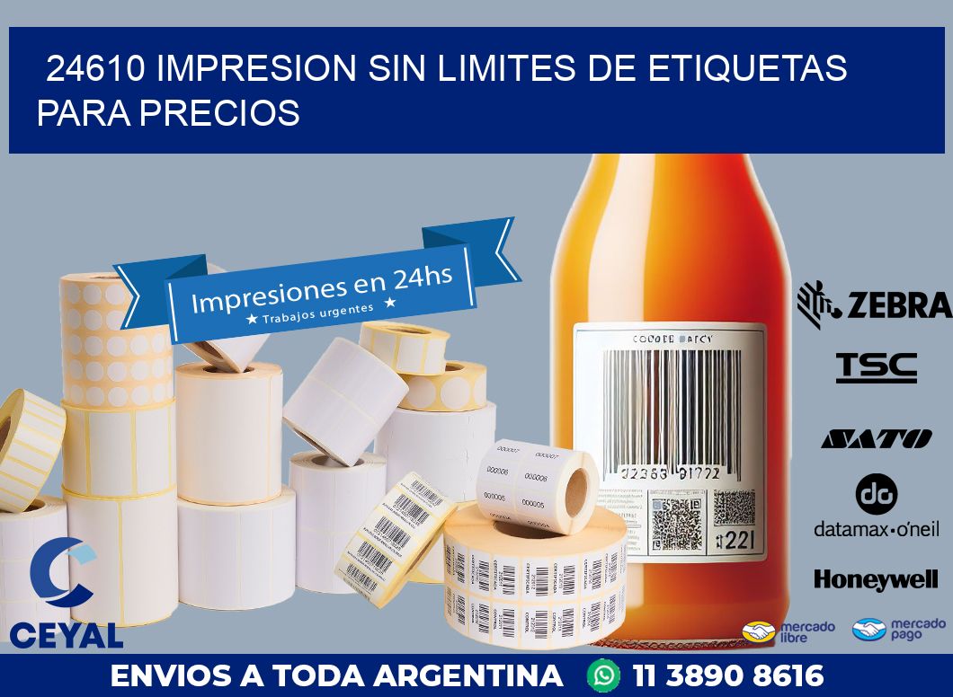 24610 IMPRESION SIN LIMITES DE ETIQUETAS PARA PRECIOS