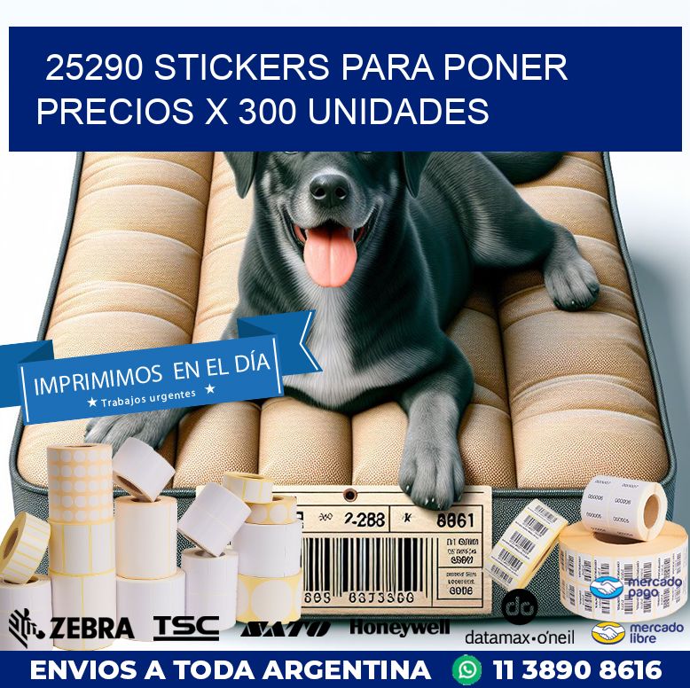 25290 STICKERS PARA PONER PRECIOS X 300 UNIDADES