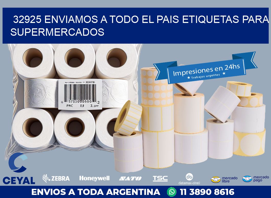 32925 ENVIAMOS A TODO EL PAIS ETIQUETAS PARA SUPERMERCADOS