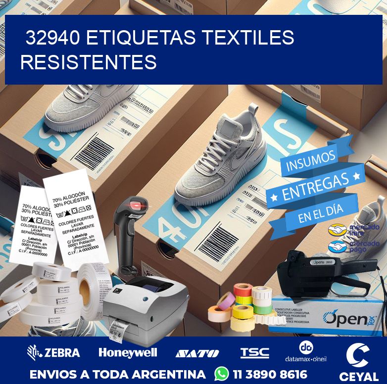 32940 ETIQUETAS TEXTILES RESISTENTES