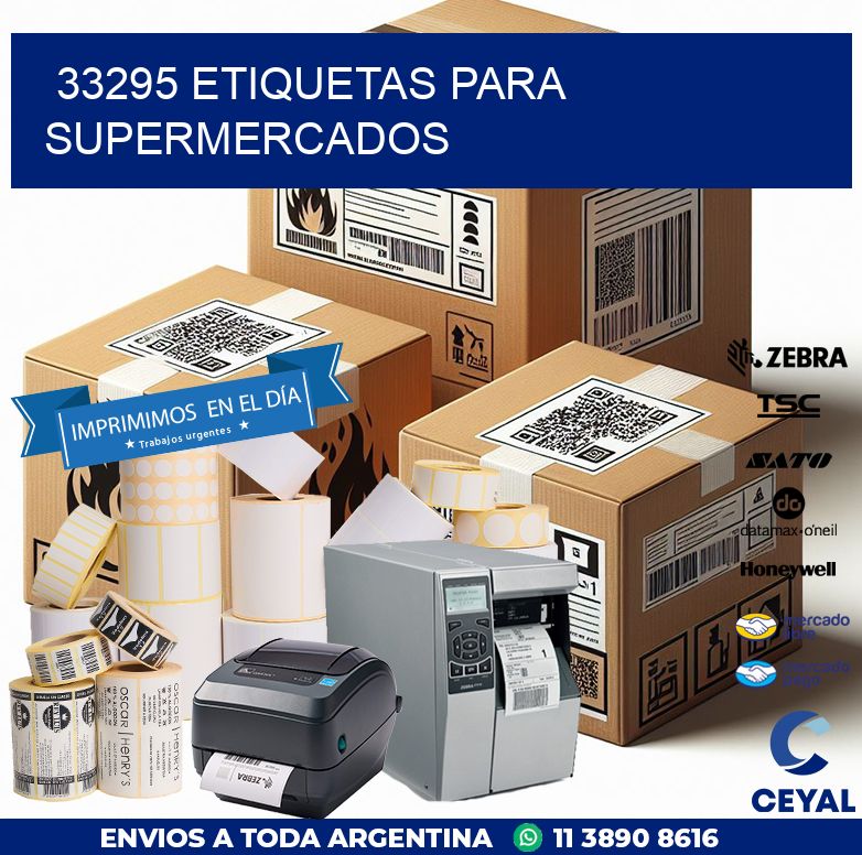 33295 ETIQUETAS PARA SUPERMERCADOS