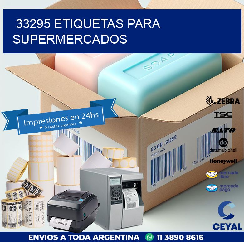 33295 ETIQUETAS PARA SUPERMERCADOS