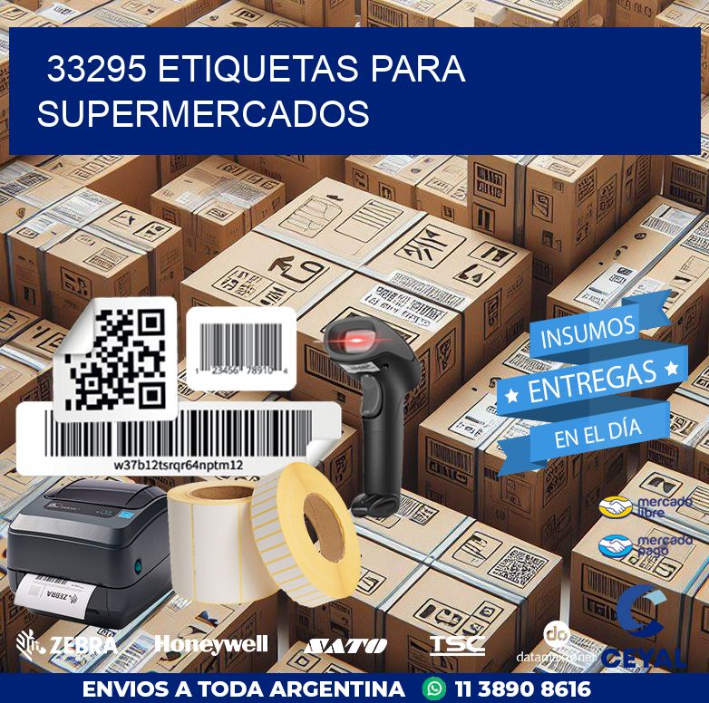 33295 ETIQUETAS PARA SUPERMERCADOS