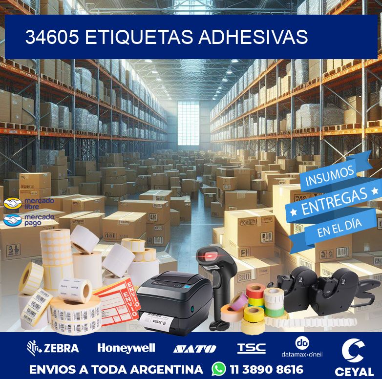 34605 ETIQUETAS ADHESIVAS