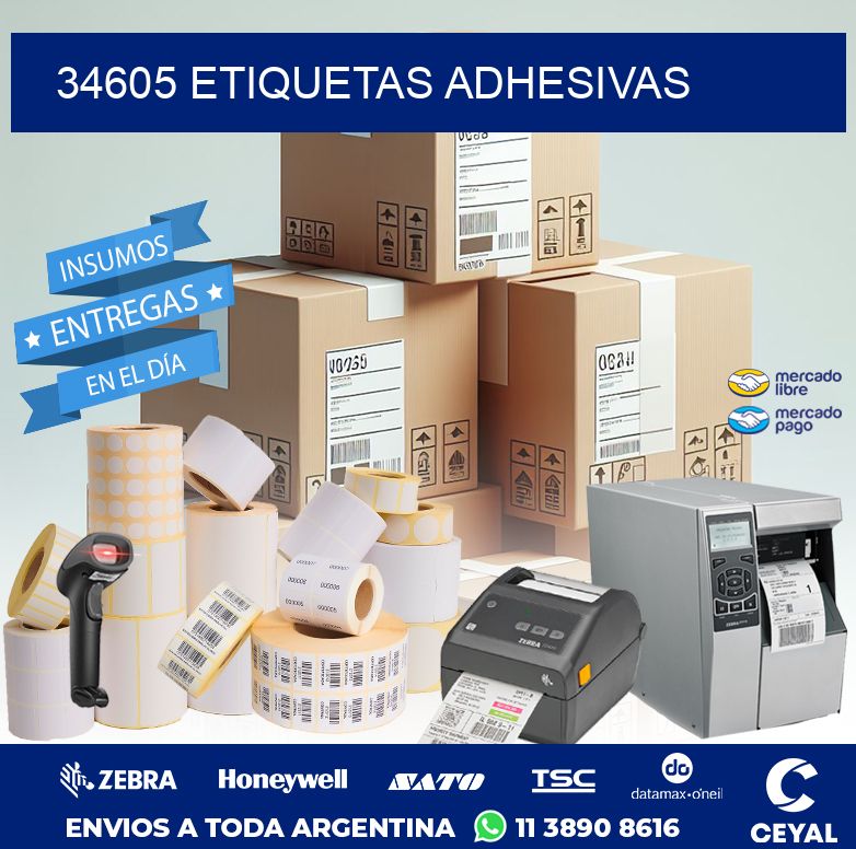 34605 ETIQUETAS ADHESIVAS