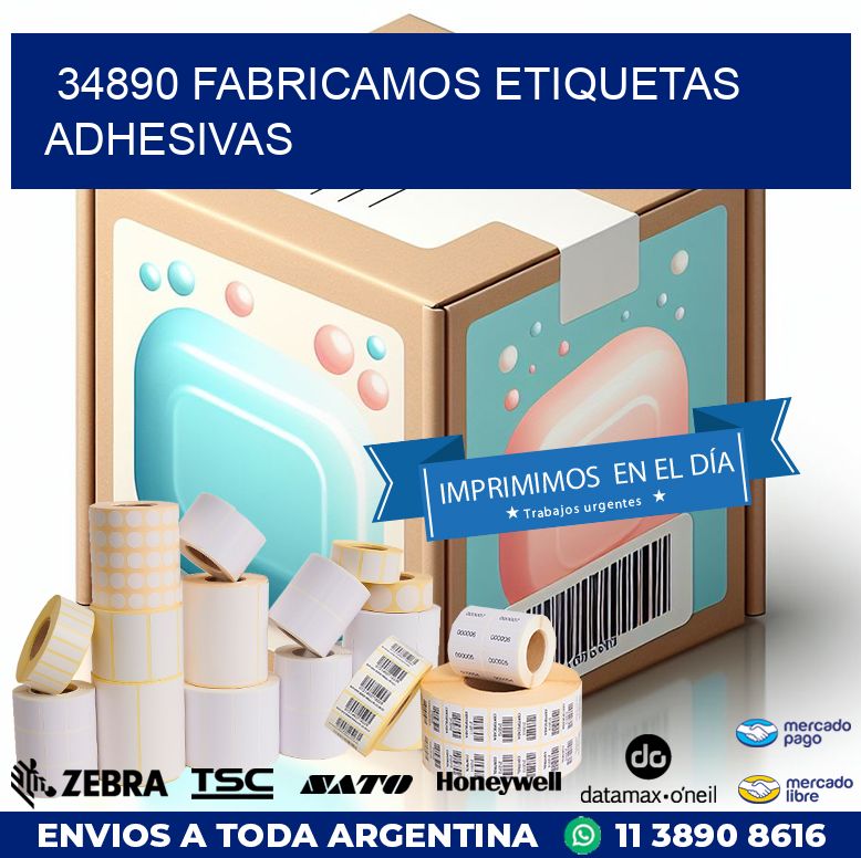 34890 FABRICAMOS ETIQUETAS ADHESIVAS