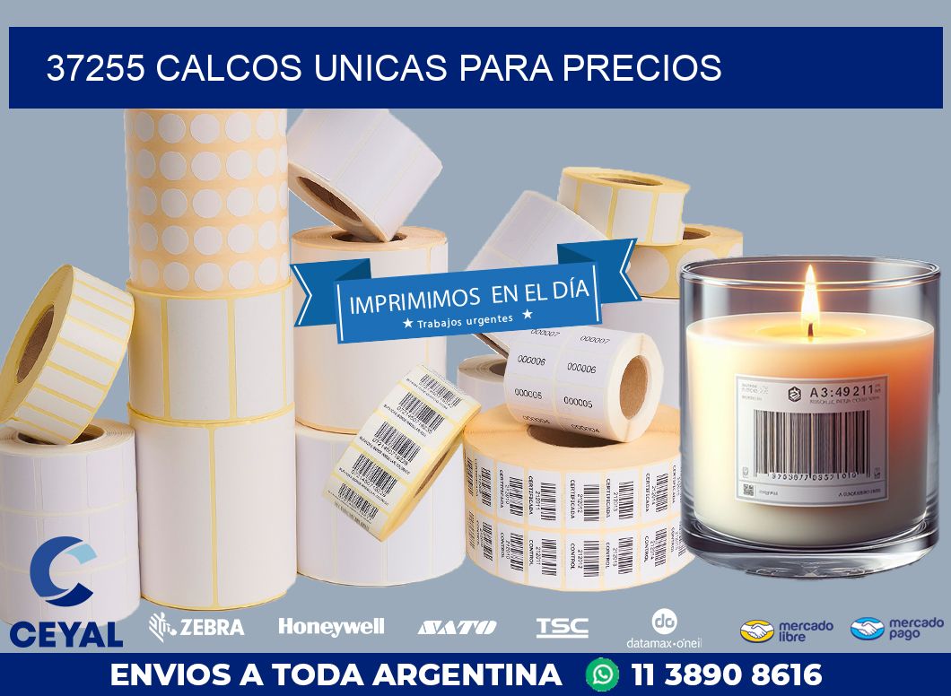 37255 CALCOS UNICAS PARA PRECIOS