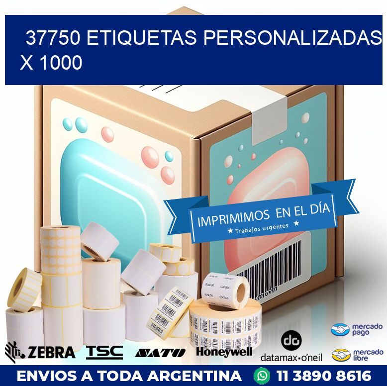37750 ETIQUETAS PERSONALIZADAS X 1000
