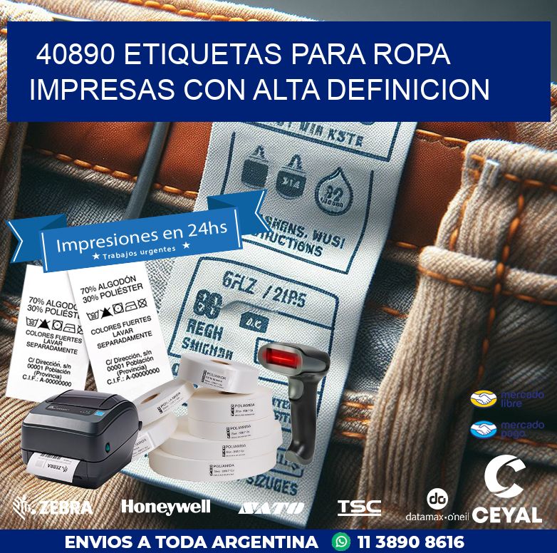 40890 ETIQUETAS PARA ROPA IMPRESAS CON ALTA DEFINICION