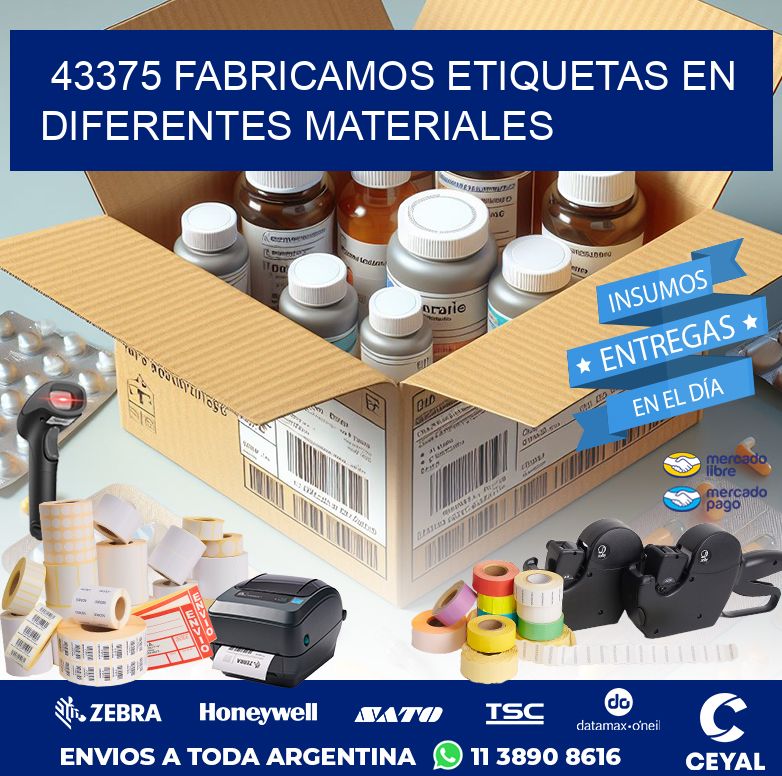 43375 FABRICAMOS ETIQUETAS EN DIFERENTES MATERIALES