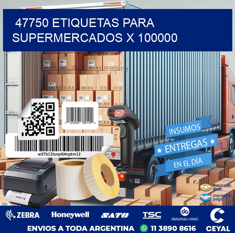 47750 ETIQUETAS PARA SUPERMERCADOS X 100000