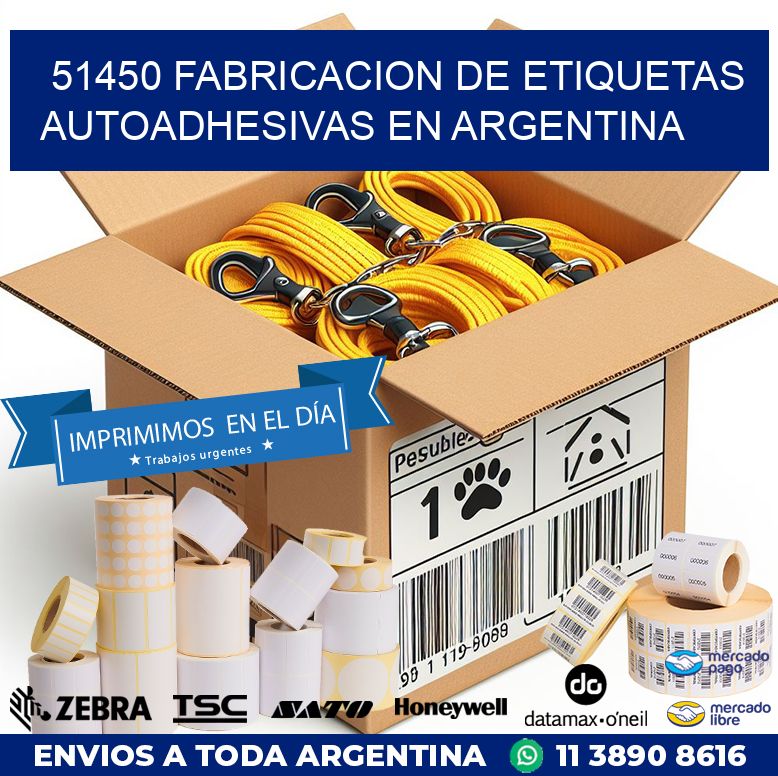 51450 FABRICACION DE ETIQUETAS AUTOADHESIVAS EN ARGENTINA