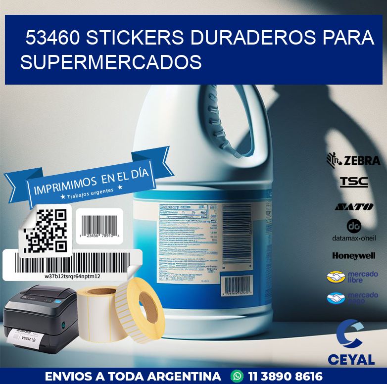 53460 STICKERS DURADEROS PARA SUPERMERCADOS