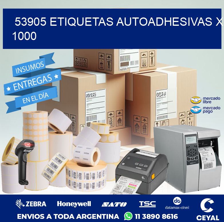53905 ETIQUETAS AUTOADHESIVAS X 1000