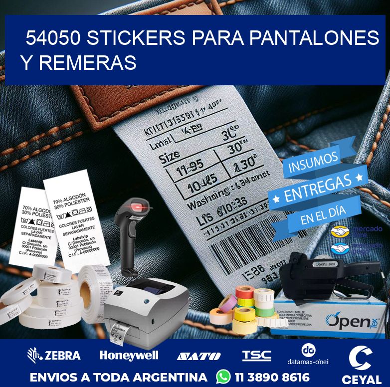 54050 STICKERS PARA PANTALONES Y REMERAS