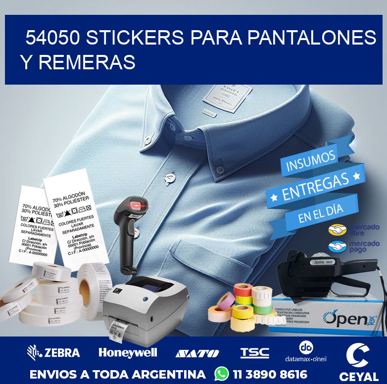 54050 STICKERS PARA PANTALONES Y REMERAS
