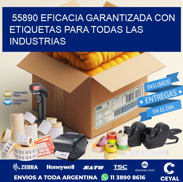 55890 EFICACIA GARANTIZADA CON ETIQUETAS PARA TODAS LAS INDUSTRIAS