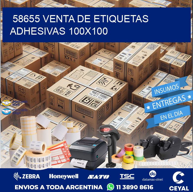 58655 VENTA DE ETIQUETAS ADHESIVAS 100X100