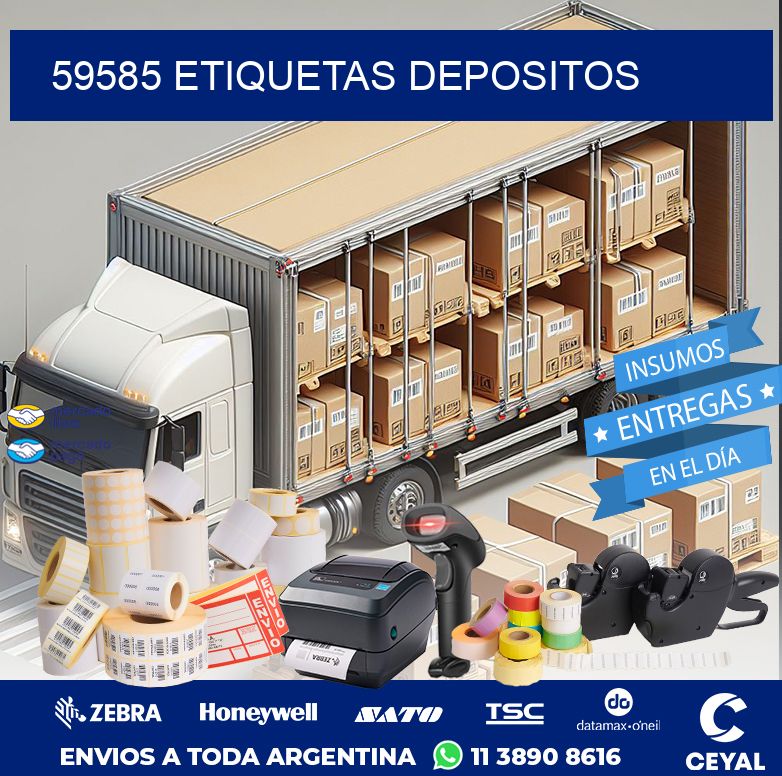 59585 ETIQUETAS DEPOSITOS