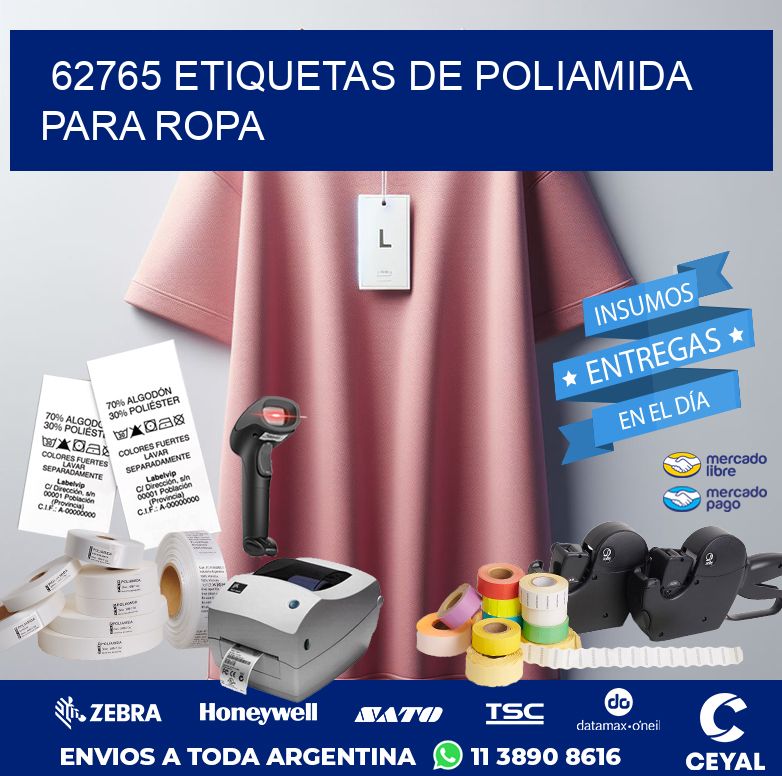 62765 ETIQUETAS DE POLIAMIDA PARA ROPA