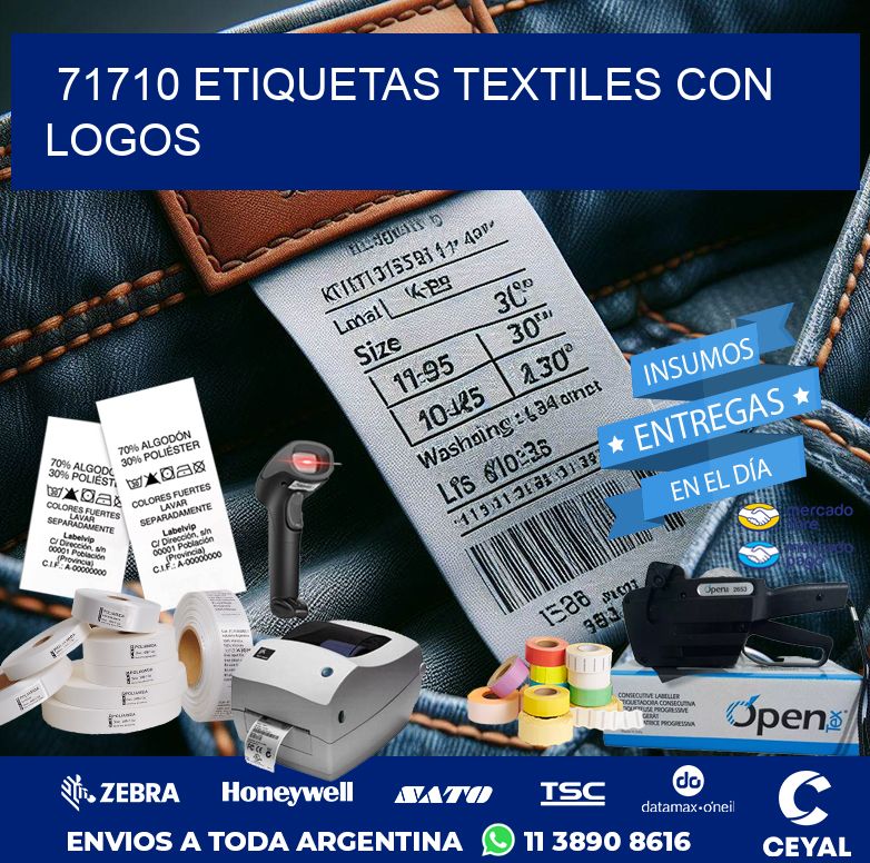 71710 ETIQUETAS TEXTILES CON LOGOS