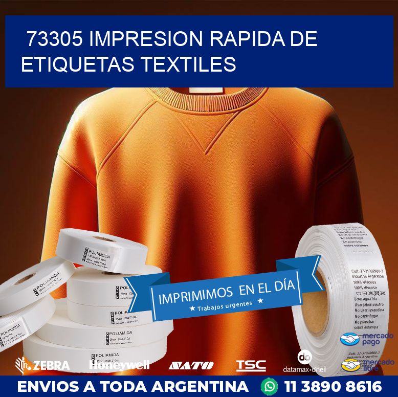 73305 IMPRESION RAPIDA DE ETIQUETAS TEXTILES