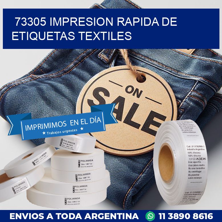 73305 IMPRESION RAPIDA DE ETIQUETAS TEXTILES