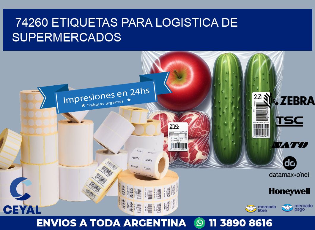 74260 ETIQUETAS PARA LOGISTICA DE SUPERMERCADOS