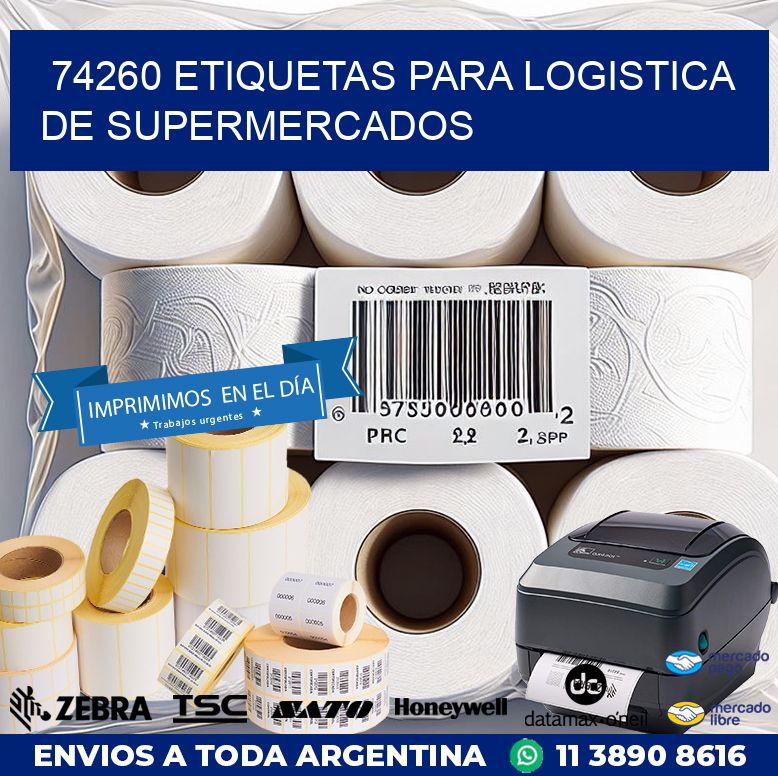 74260 ETIQUETAS PARA LOGISTICA DE SUPERMERCADOS