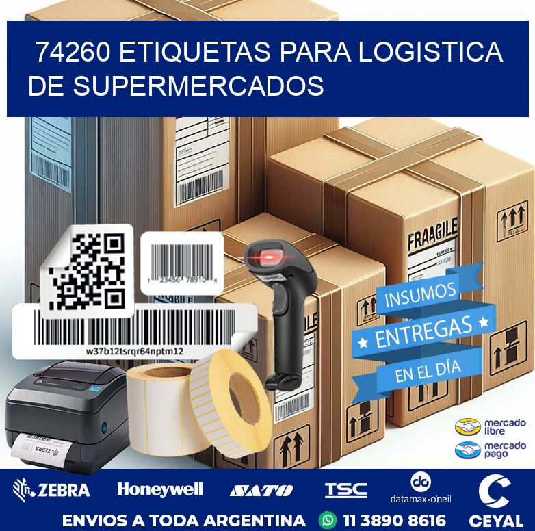 74260 ETIQUETAS PARA LOGISTICA DE SUPERMERCADOS