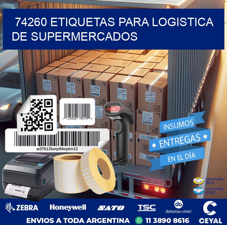 74260 ETIQUETAS PARA LOGISTICA DE SUPERMERCADOS