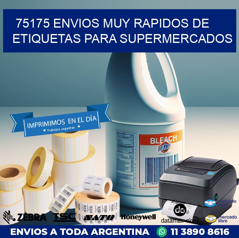 75175 ENVIOS MUY RAPIDOS DE ETIQUETAS PARA SUPERMERCADOS