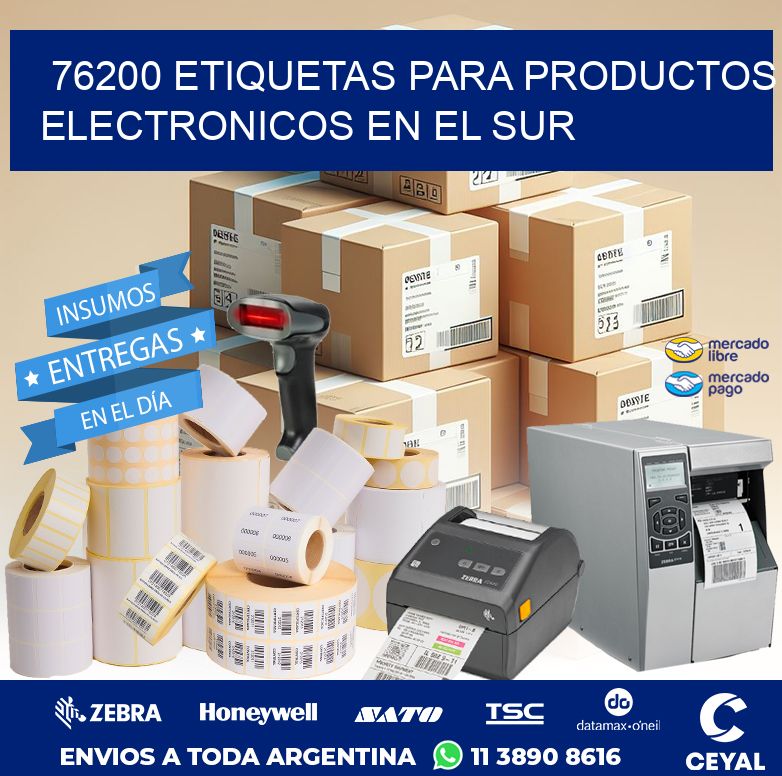 76200 ETIQUETAS PARA PRODUCTOS ELECTRONICOS EN EL SUR