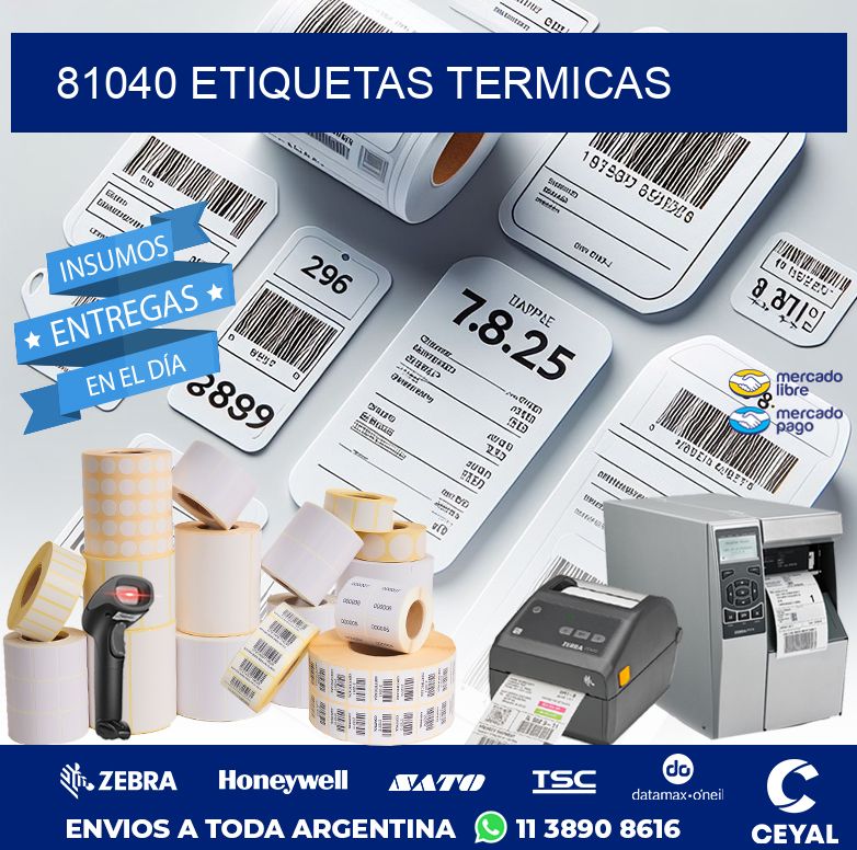 81040 ETIQUETAS TERMICAS