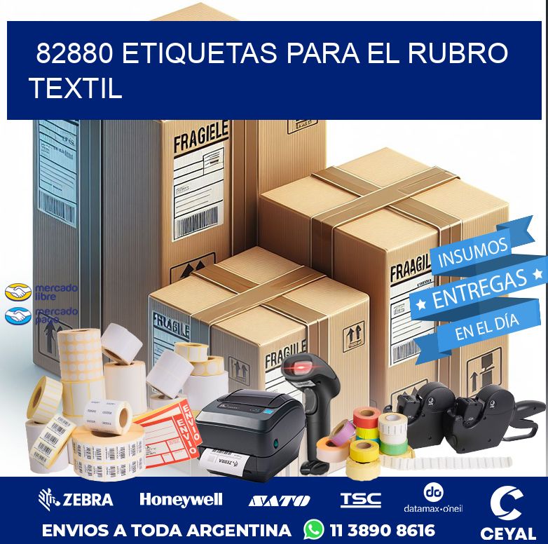 82880 ETIQUETAS PARA EL RUBRO TEXTIL