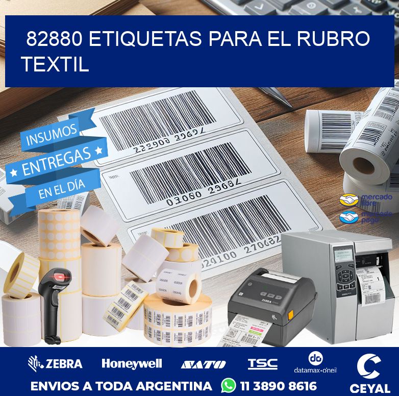 82880 ETIQUETAS PARA EL RUBRO TEXTIL