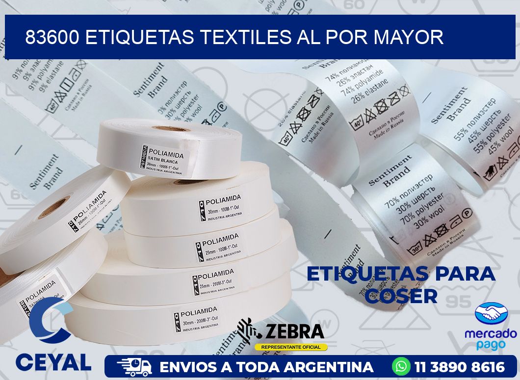 83600 ETIQUETAS TEXTILES AL POR MAYOR