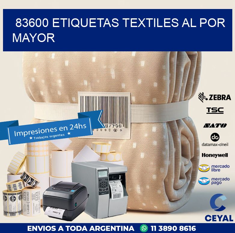 83600 ETIQUETAS TEXTILES AL POR MAYOR