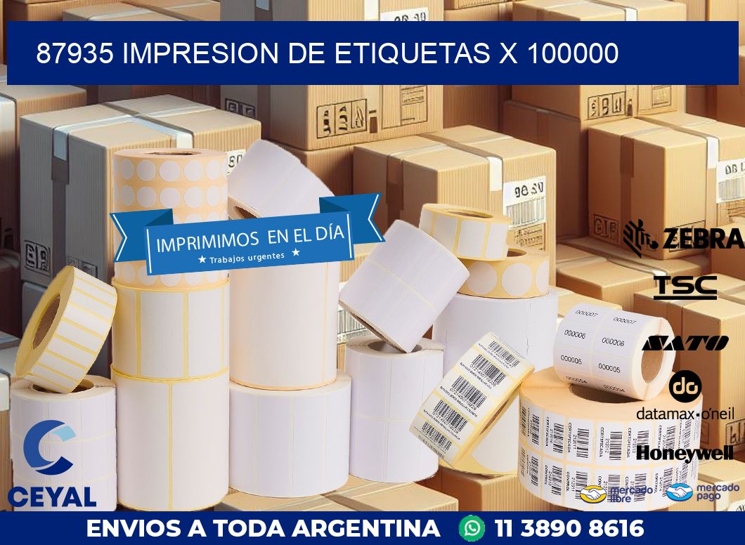 87935 IMPRESION DE ETIQUETAS X 100000