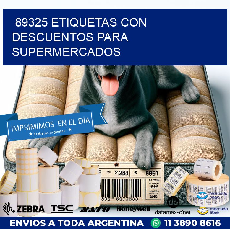 89325 ETIQUETAS CON DESCUENTOS PARA SUPERMERCADOS